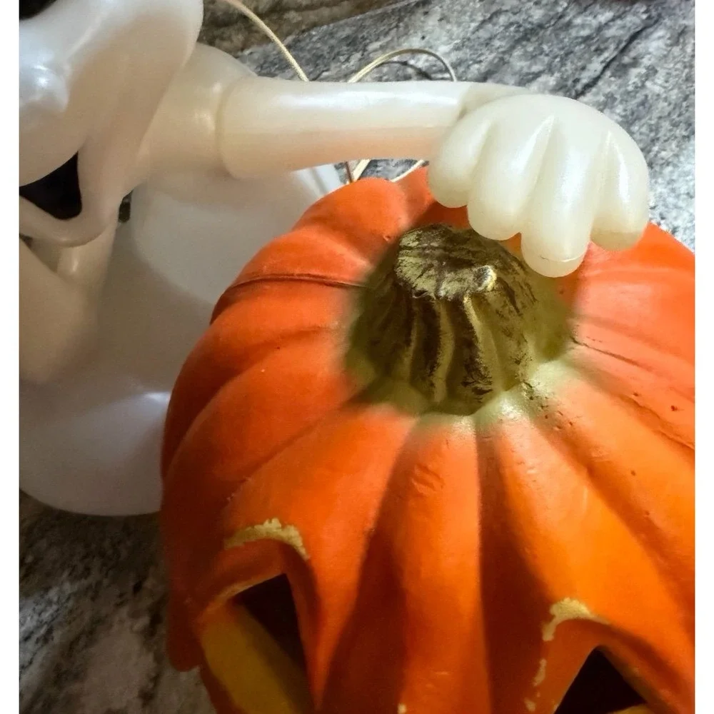 Seasons by Zauders Halloween Ghost Jack O Lantern Pumpkin Light Decoration